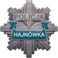 Gwiazda policyjna z napisem HAJNÓWKA