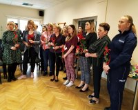 Obchody Dnia Kobiet w Komendzie Powiatowej Policji w Hajnówce